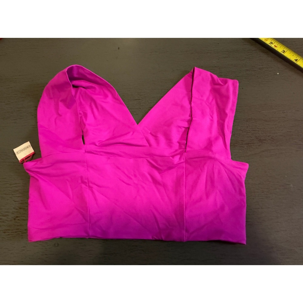 L*Space Womens Magenta Pink V-Neck Bikini Top Swimwear Small NWOT